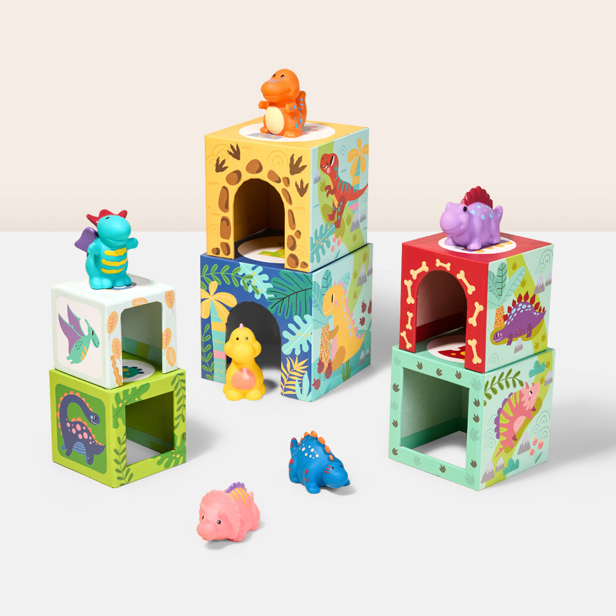 TOOKY TOY Nesting Boxes - Dinosaur---TF192