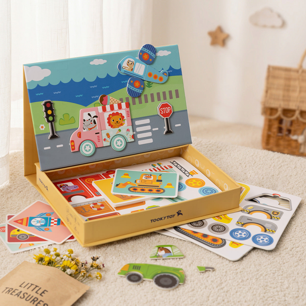 TOOKY TOY Magnetic Box-Transportation---TF618
