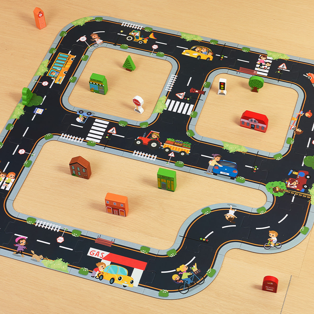 TOOKY TOY City Road Puzzle---TH103