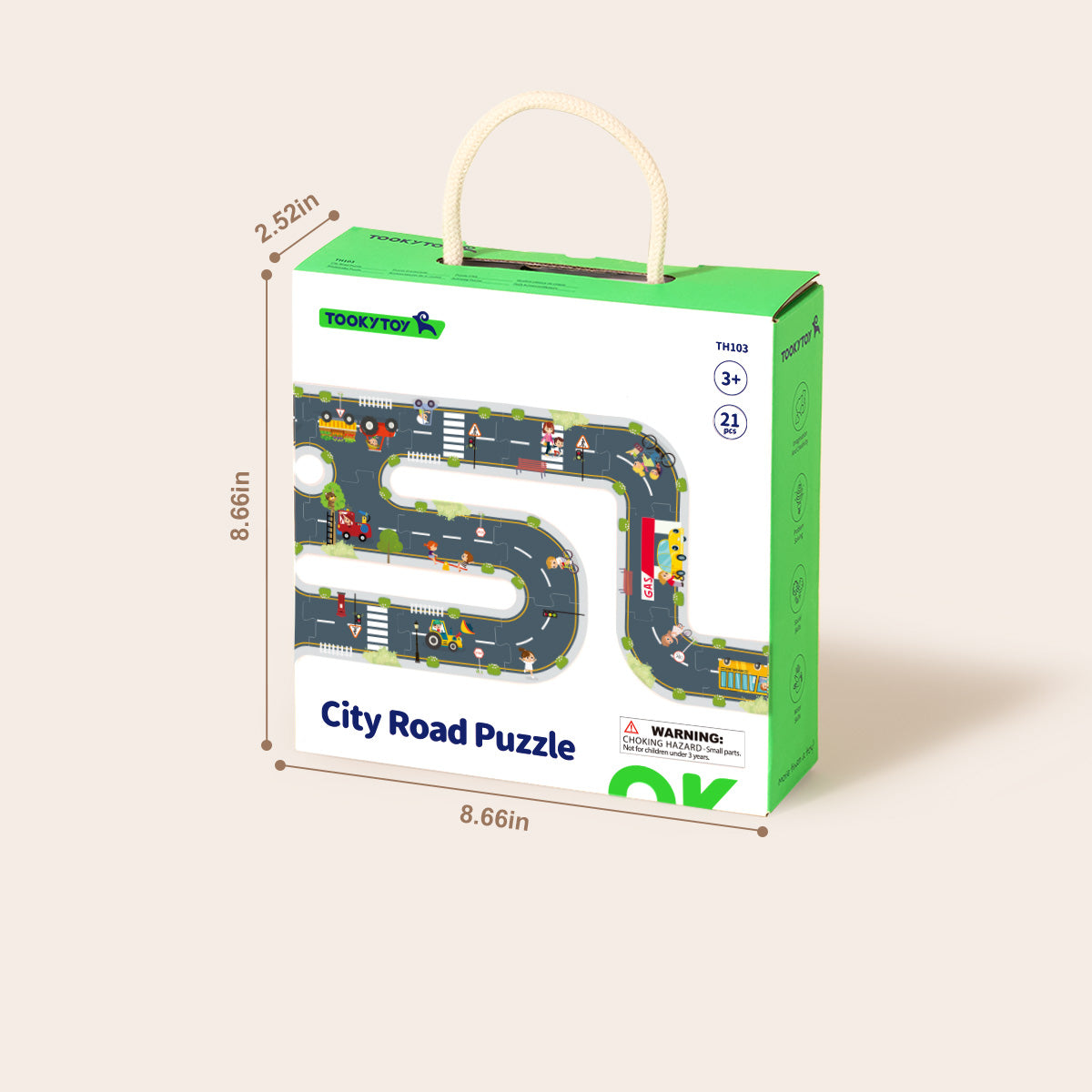TOOKY TOY City Road Puzzle---TH103