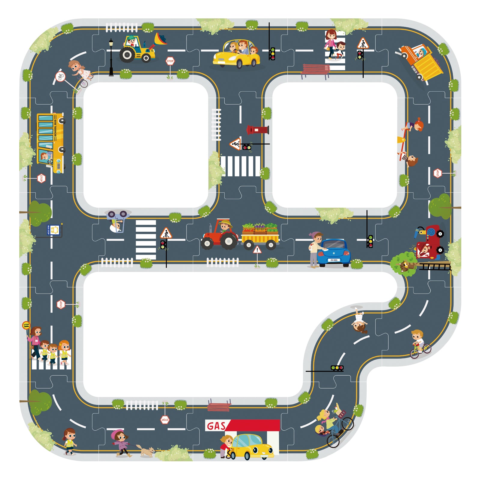 TOOKYTOY City Road Puzzle---TH103