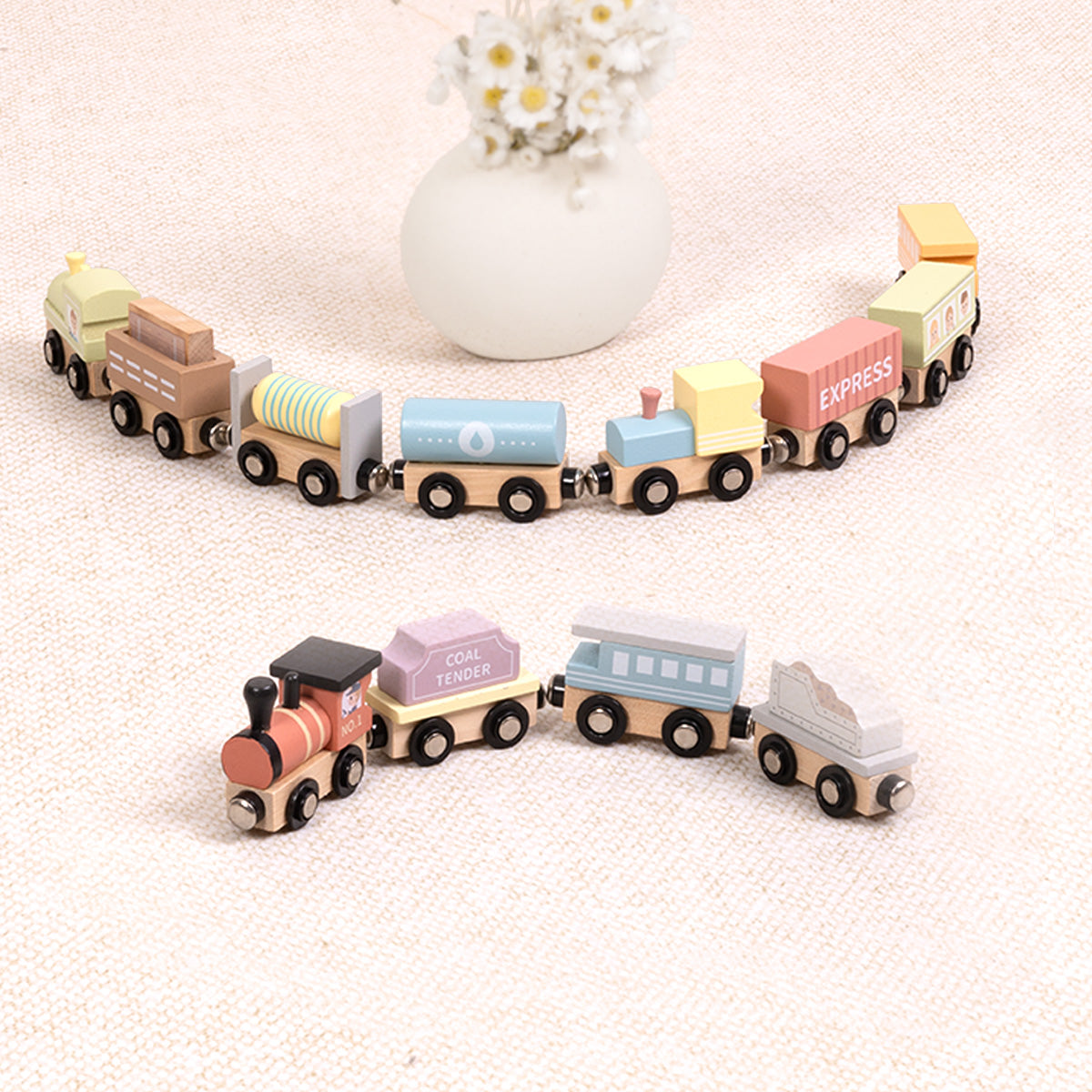 TOOKYTOY Wooden Train Set---TH647N