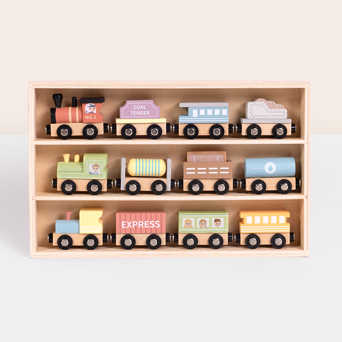 TOOKYTOY Wooden Train Set---TH647N – Tooky
