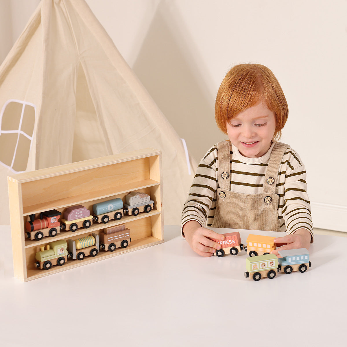 TOOKYTOY Wooden Train Set---TH647N