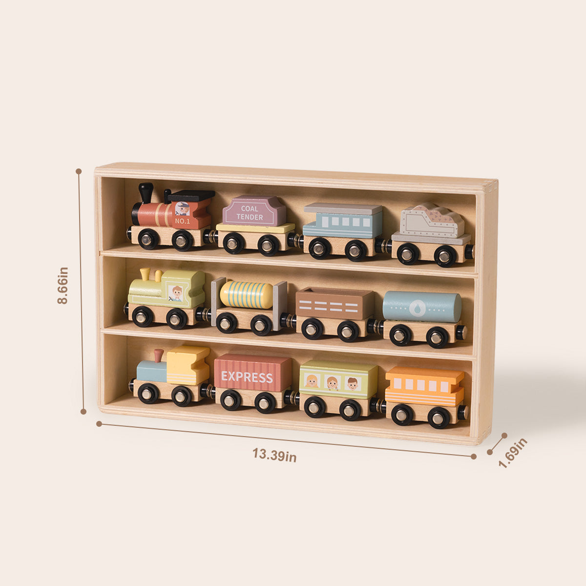 TOOKYTOY Wooden Train Set---TH647N