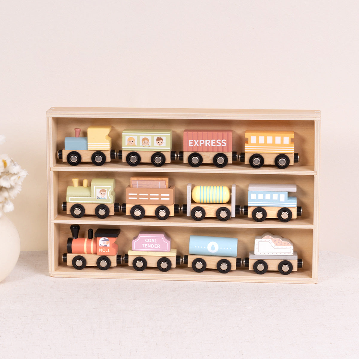 TOOKYTOY Wooden Train Set---TH647N