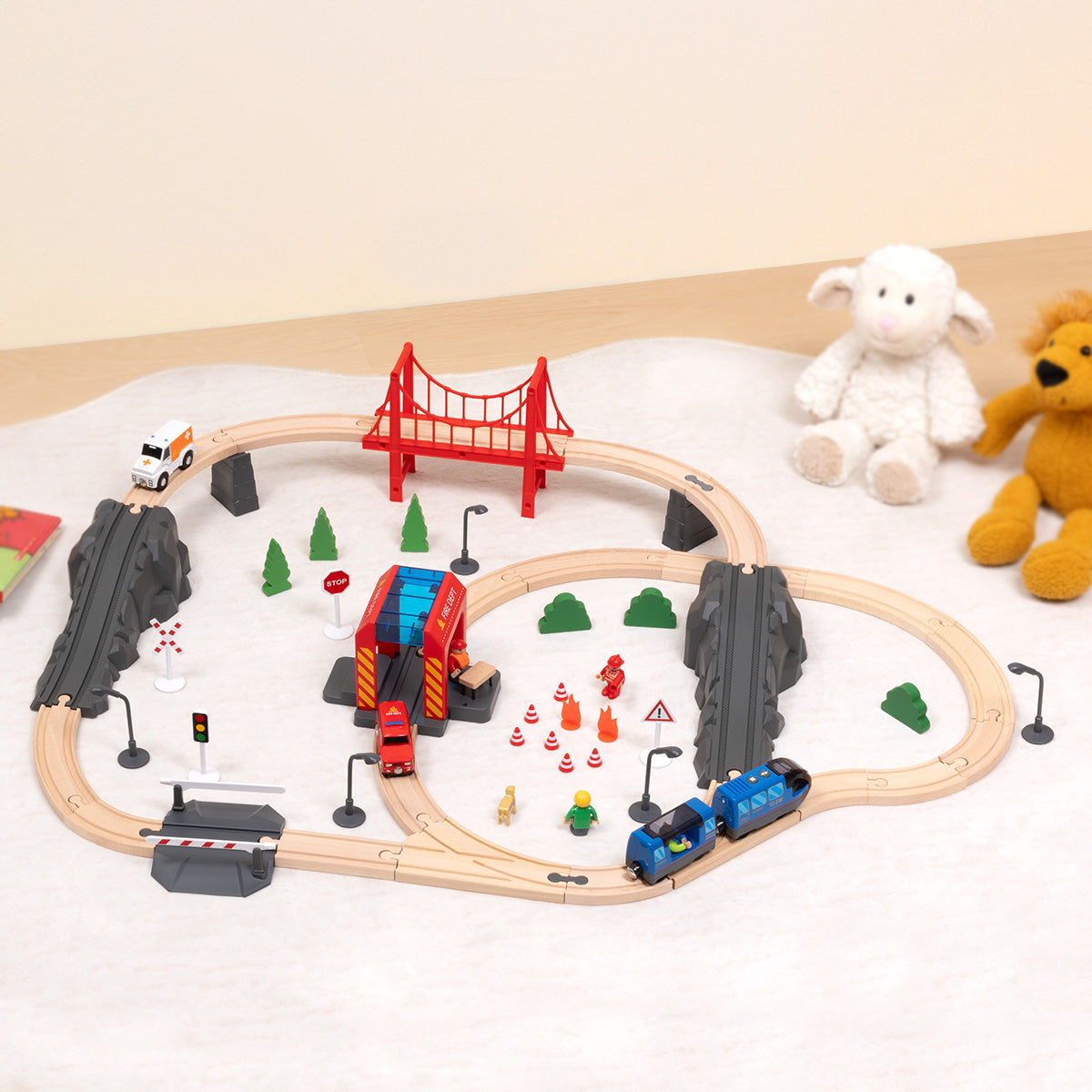 Fire Rescue Train Set---TH683