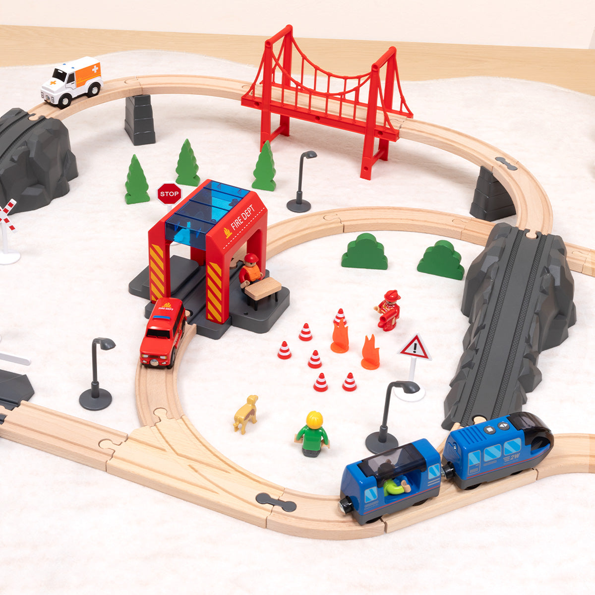 Fire Rescue Train Set---TH683