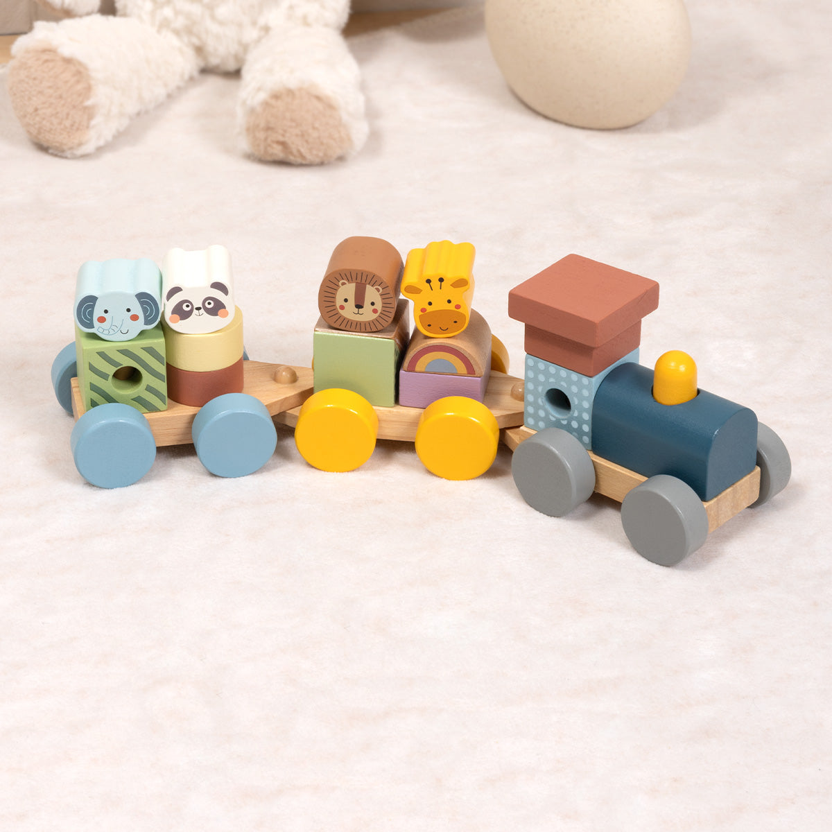 TOOKYTOY Stacking Train - Animals---TJ002