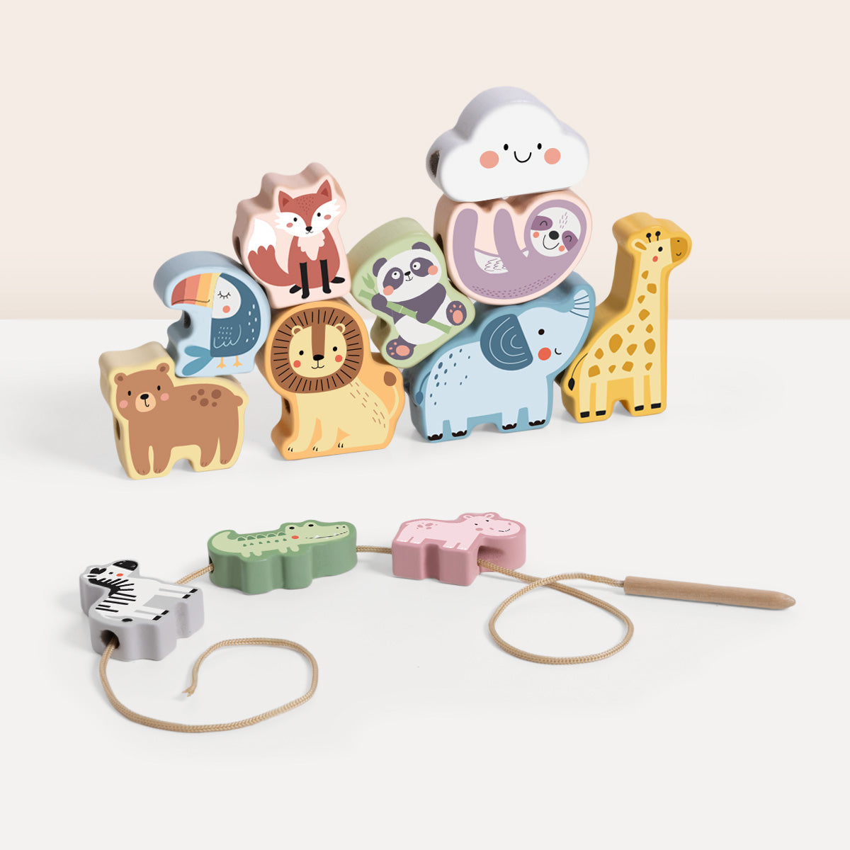 TOOKYTOY Lacing Animals---TJ003 – Tooky