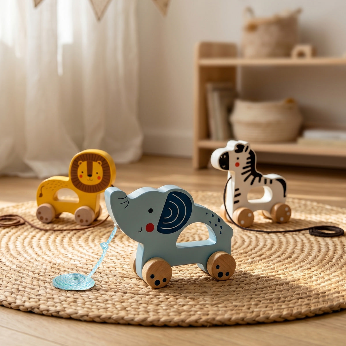 TOOKY TOY Pull Along - Elephant---TJ007A