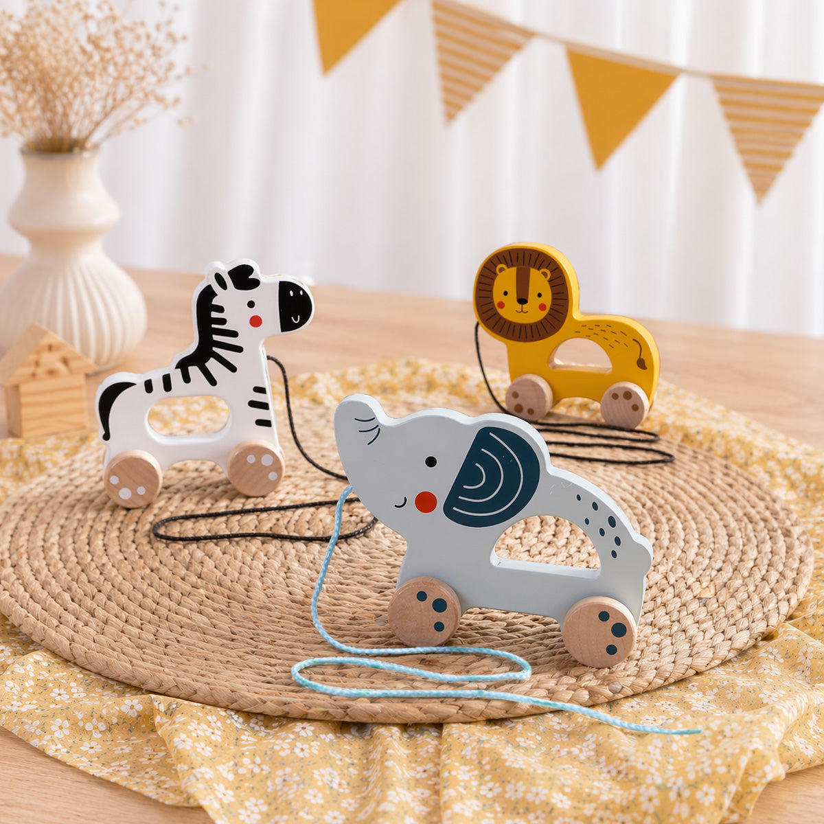 TOOKY TOY Pull Along - Elephant---TJ007A