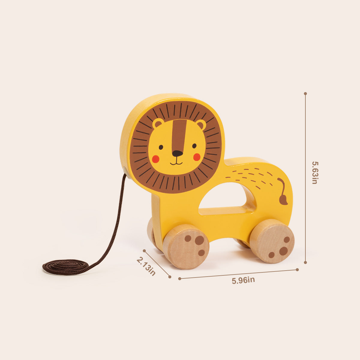 TOOKY TOY Pull Along - Lion---TJ008A