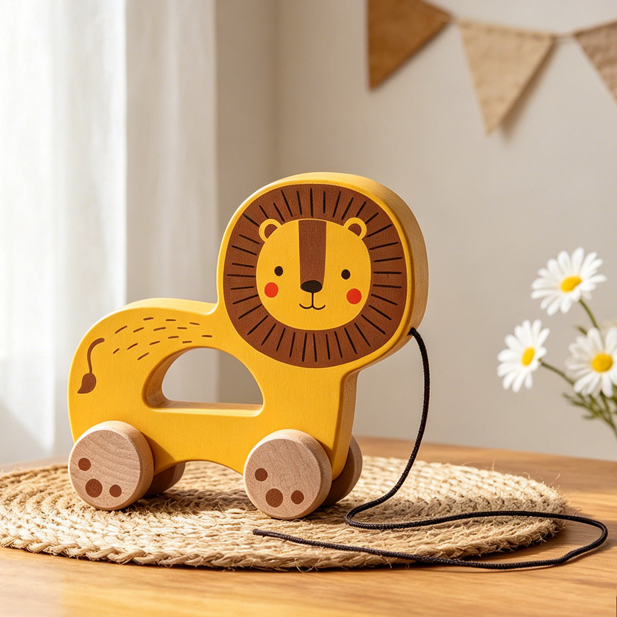 TOOKY TOY Pull Along - Lion---TJ008A