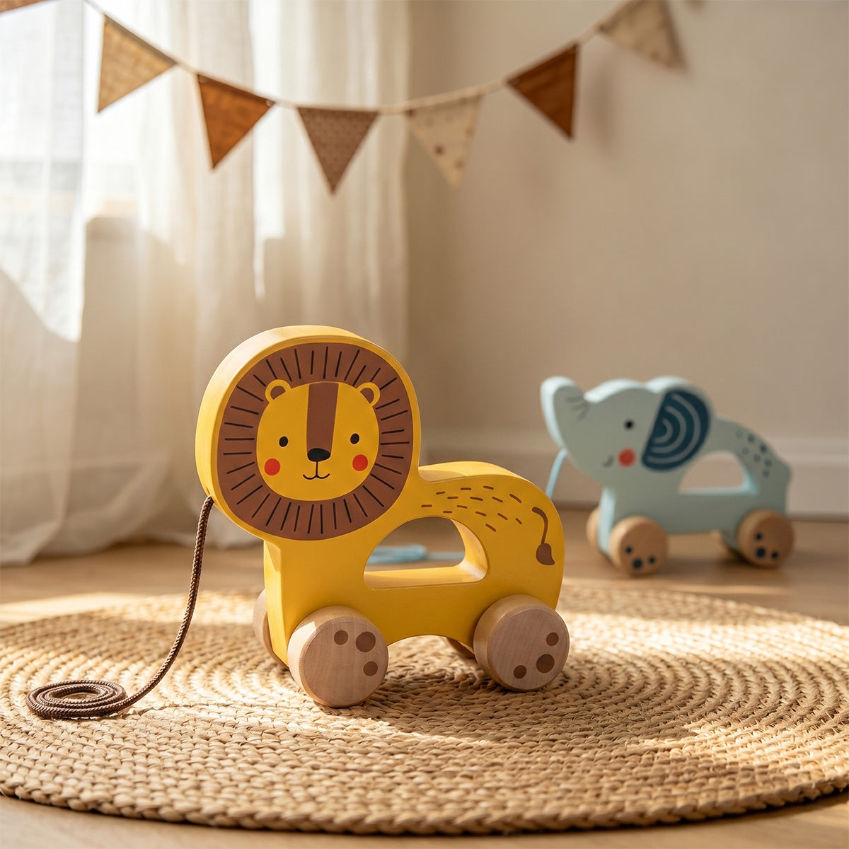 TOOKY TOY Pull Along - Lion---TJ008A
