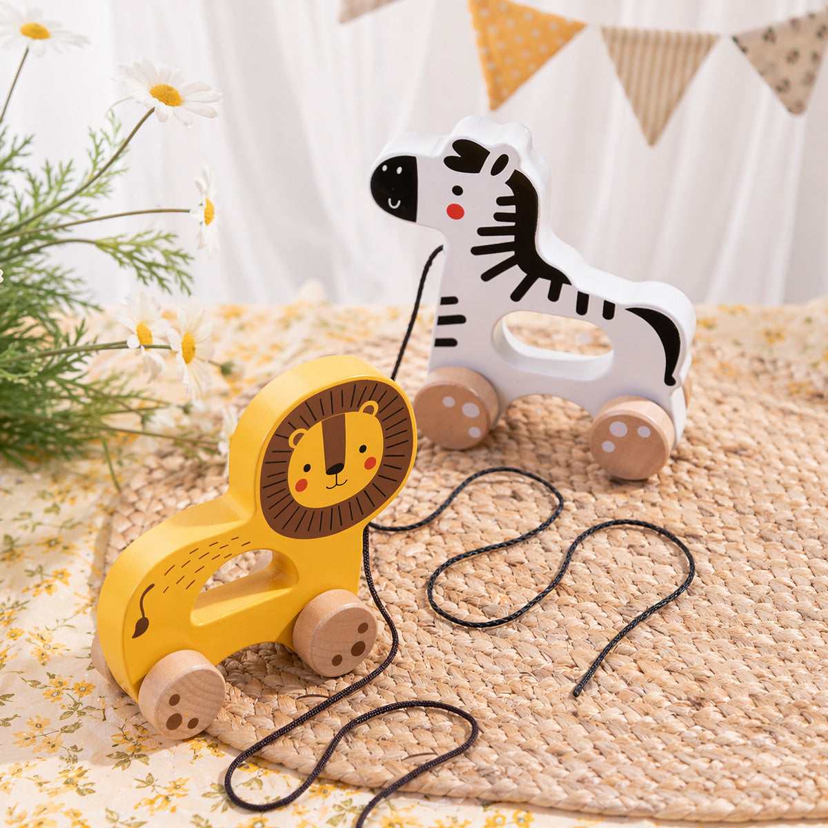TOOKY TOY Pull Along - Lion---TJ008A