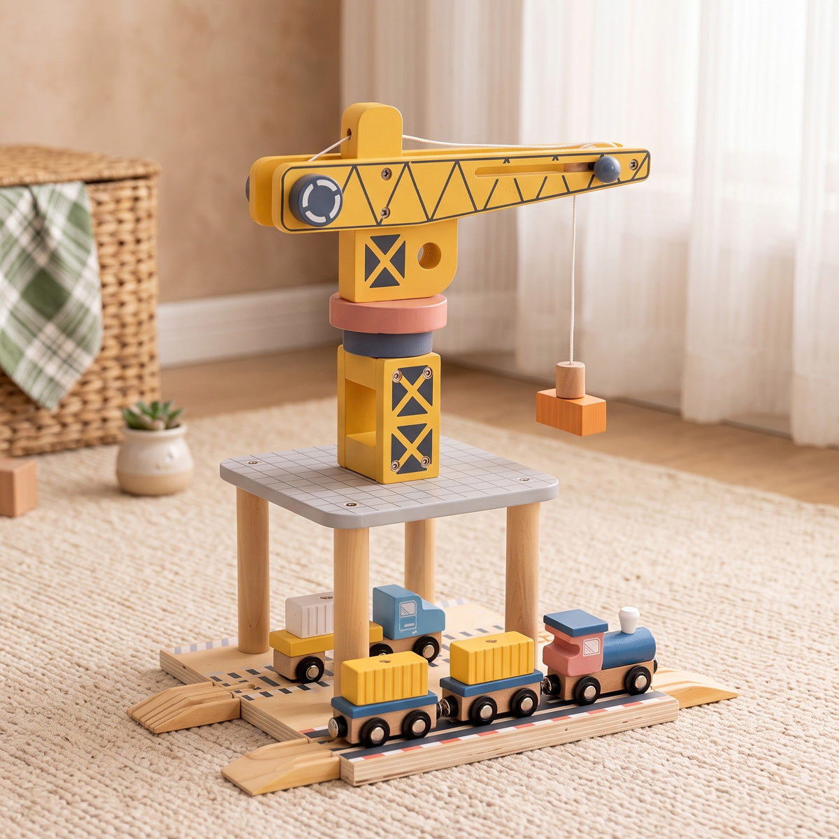 TOOKY TOY Port Crane Set---TJ192A