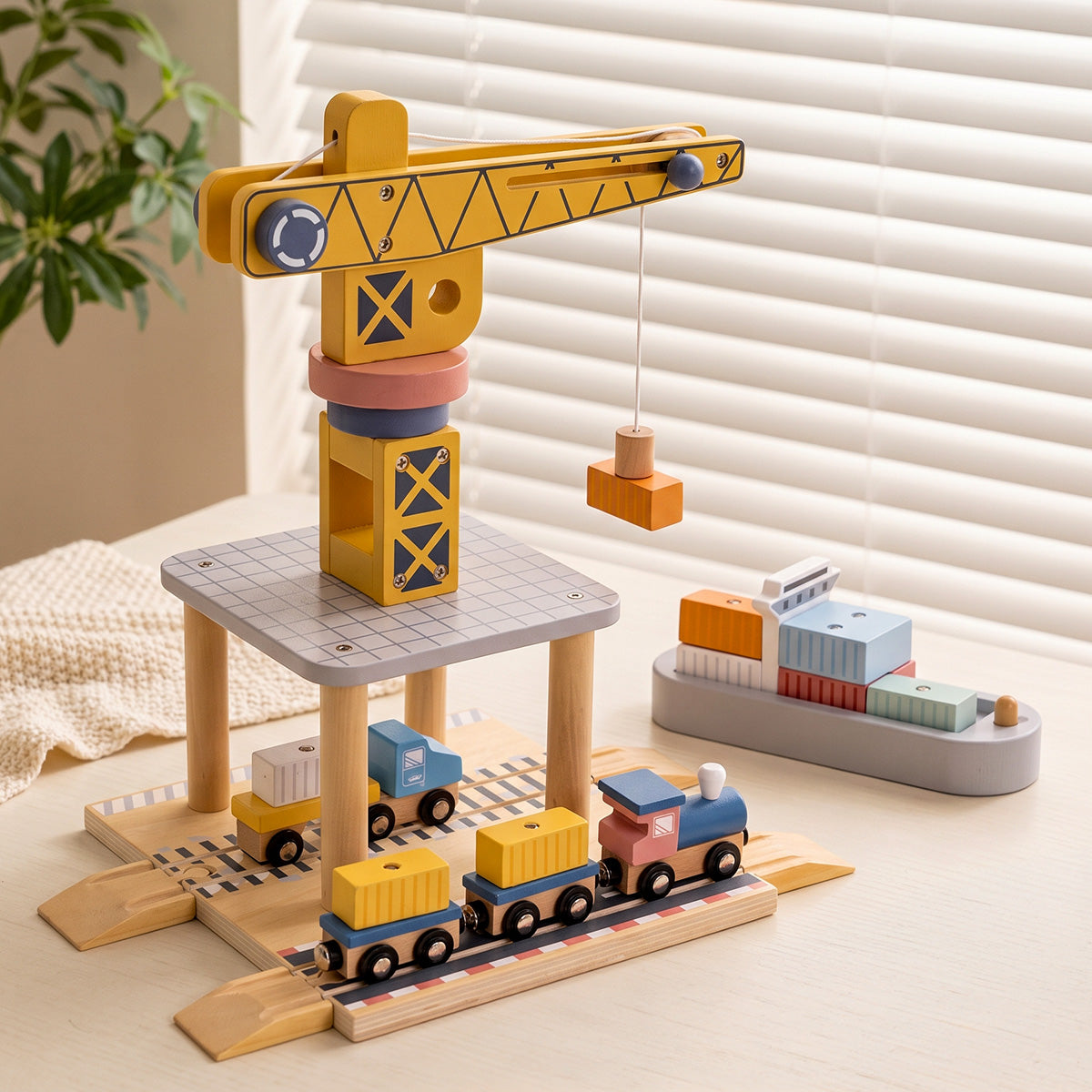 TOOKY TOY Port Crane Set---TJ192A