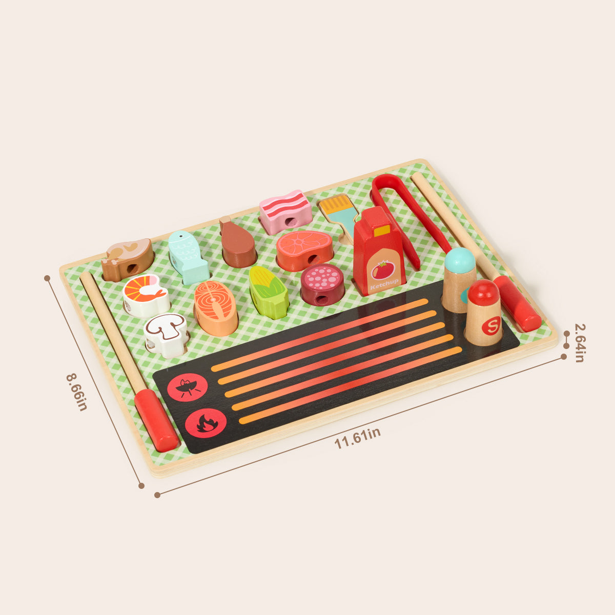 TOOKY TOY Grill Play Set---TJ454