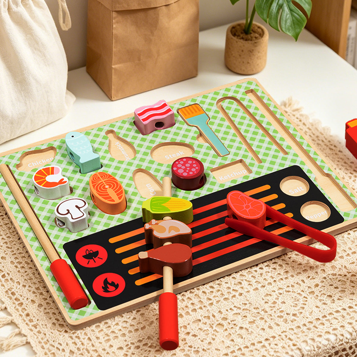 TOOKY TOY Grill Play Set---TJ454