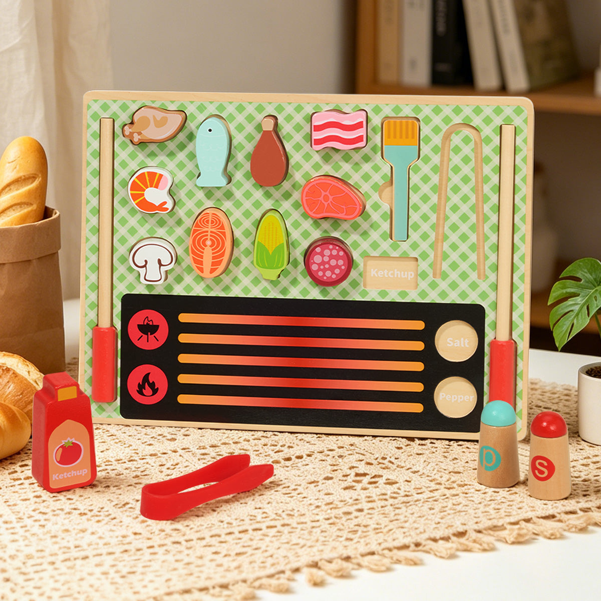 TOOKY TOY Grill Play Set---TJ454