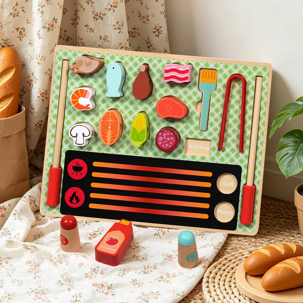 TOOKY TOY Grill Play Set---TJ454