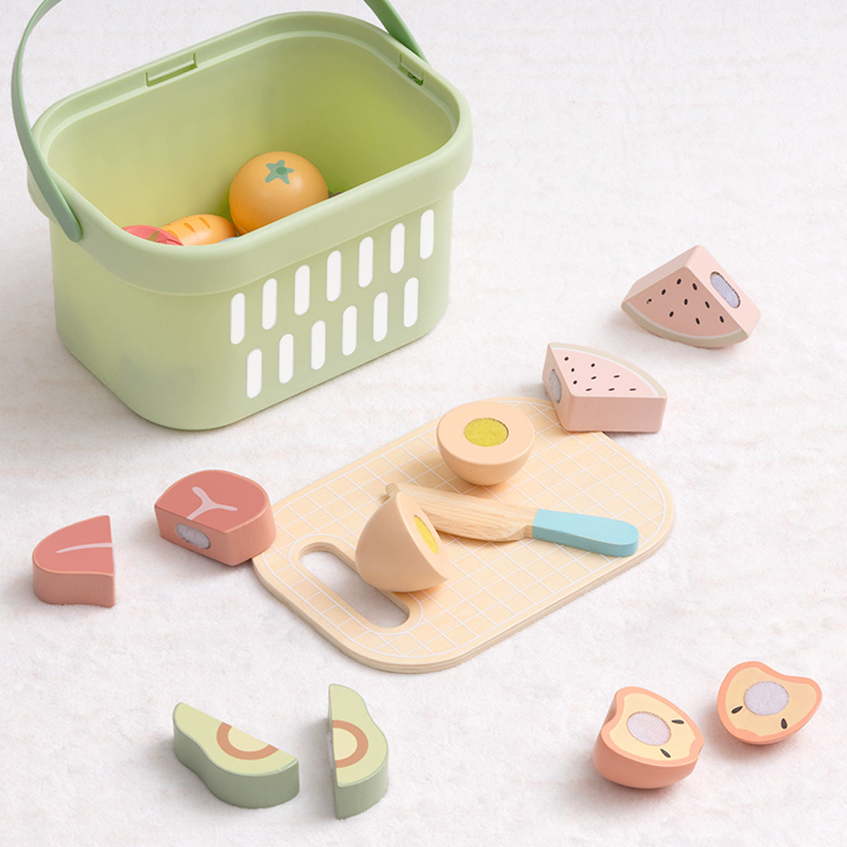 TOOKY TOY Cutting Food Set---TJ537N