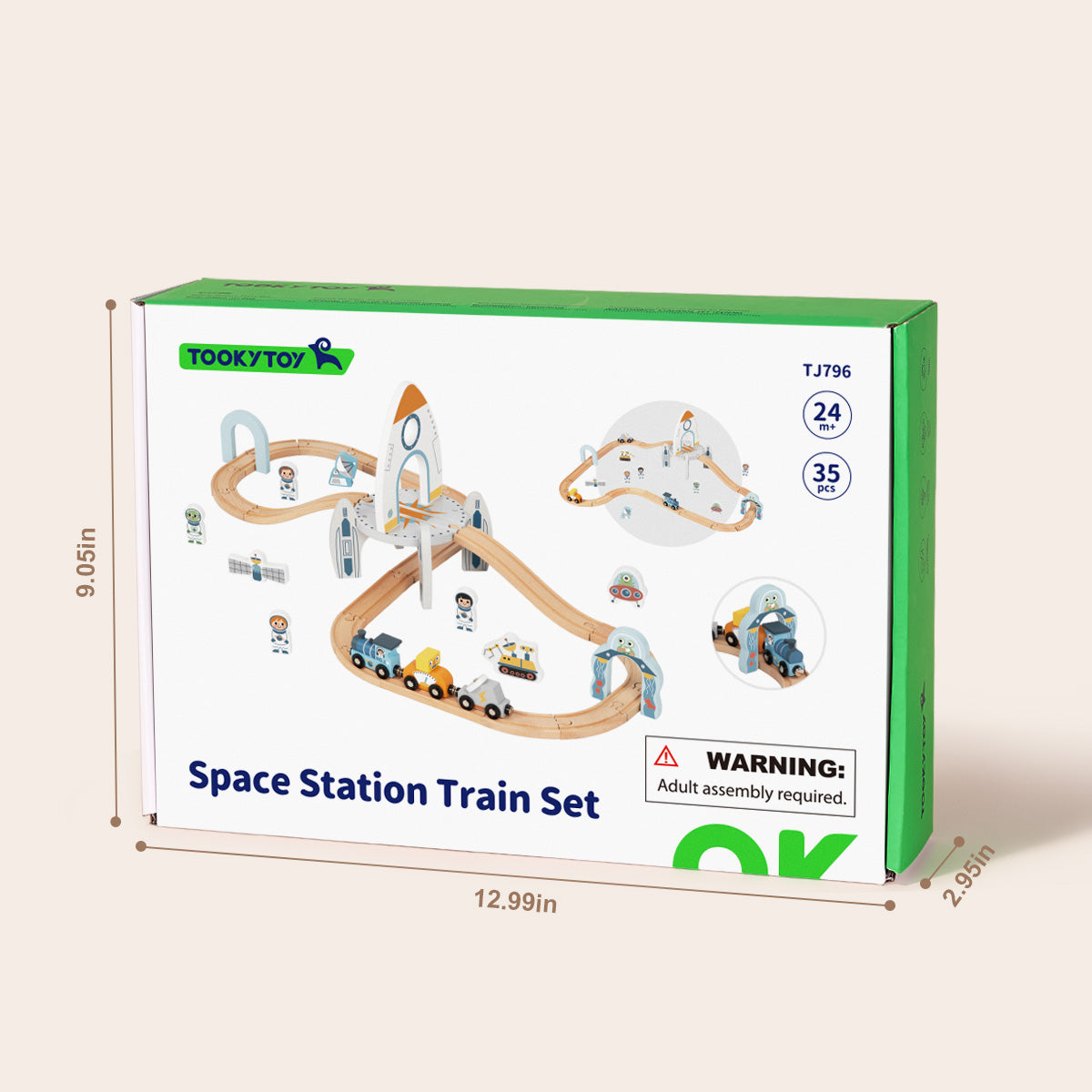 TOOKY TOY Space Station Train Set---TJ796