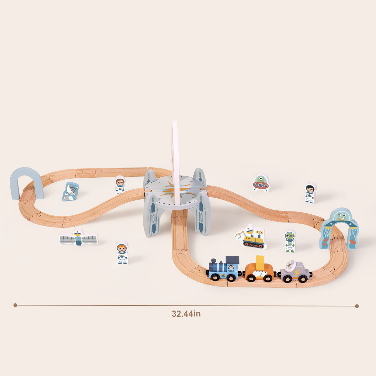 TOOKY TOY Space Station Train Set---TJ796