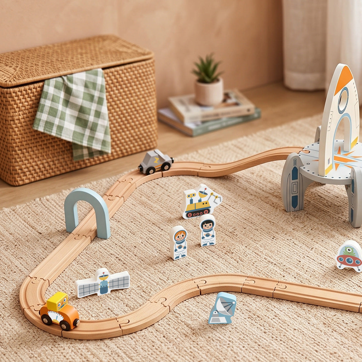 TOOKY TOY Space Station Train Set---TJ796