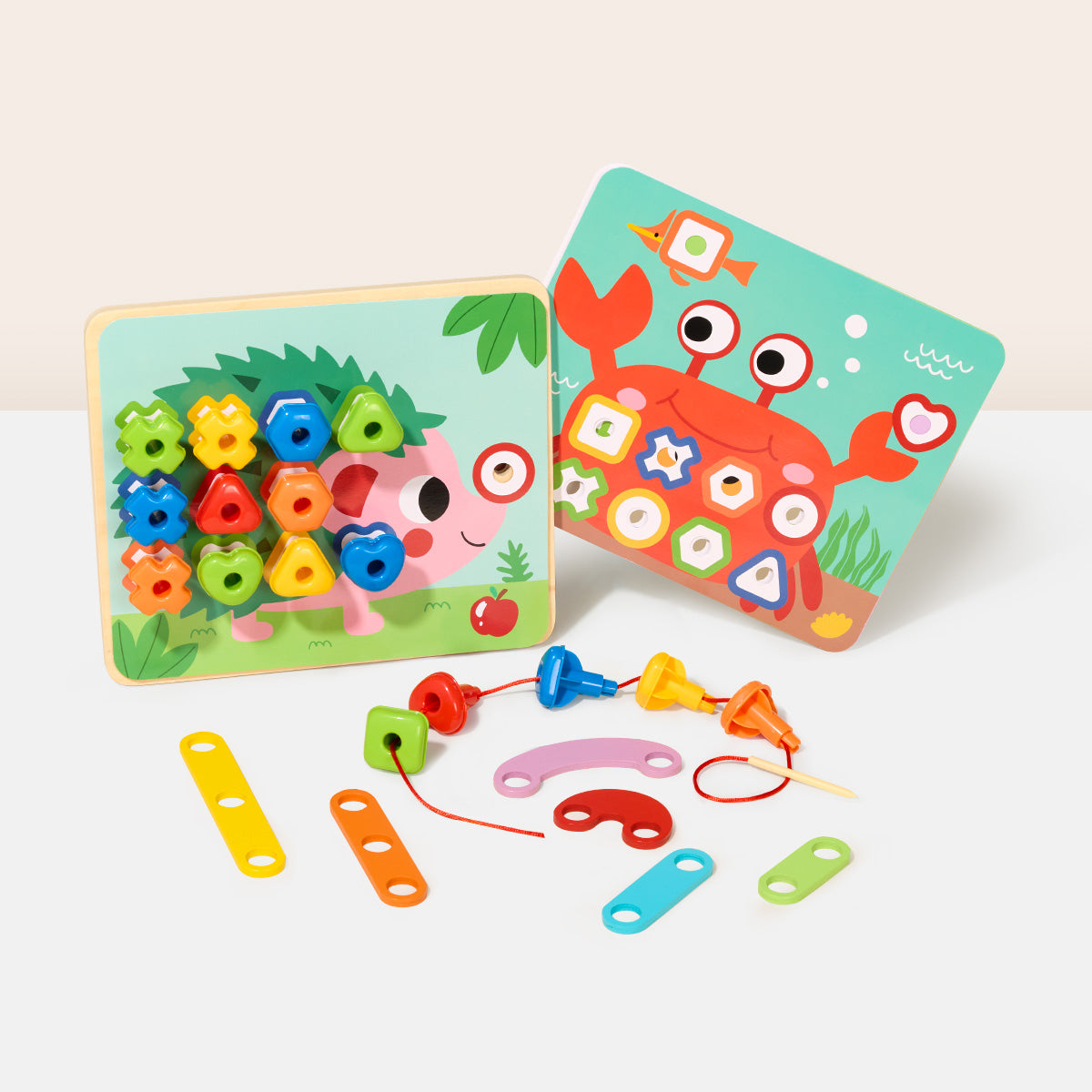 TOOKY TOY Rainbow Stacking Peg---TK089