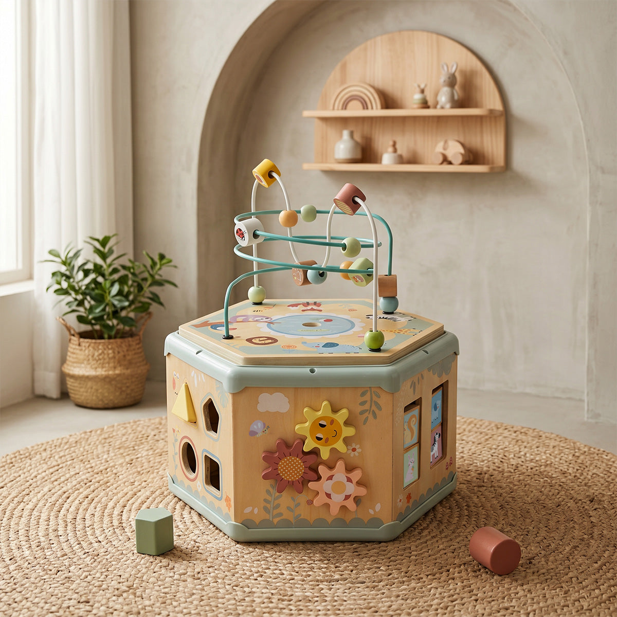 TOOKY TOY 7 In 1 Activity Cube---TK261N
