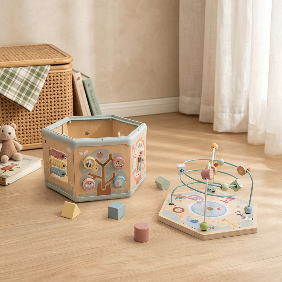 TOOKY TOY 7 In 1 Activity Cube---TK261N
