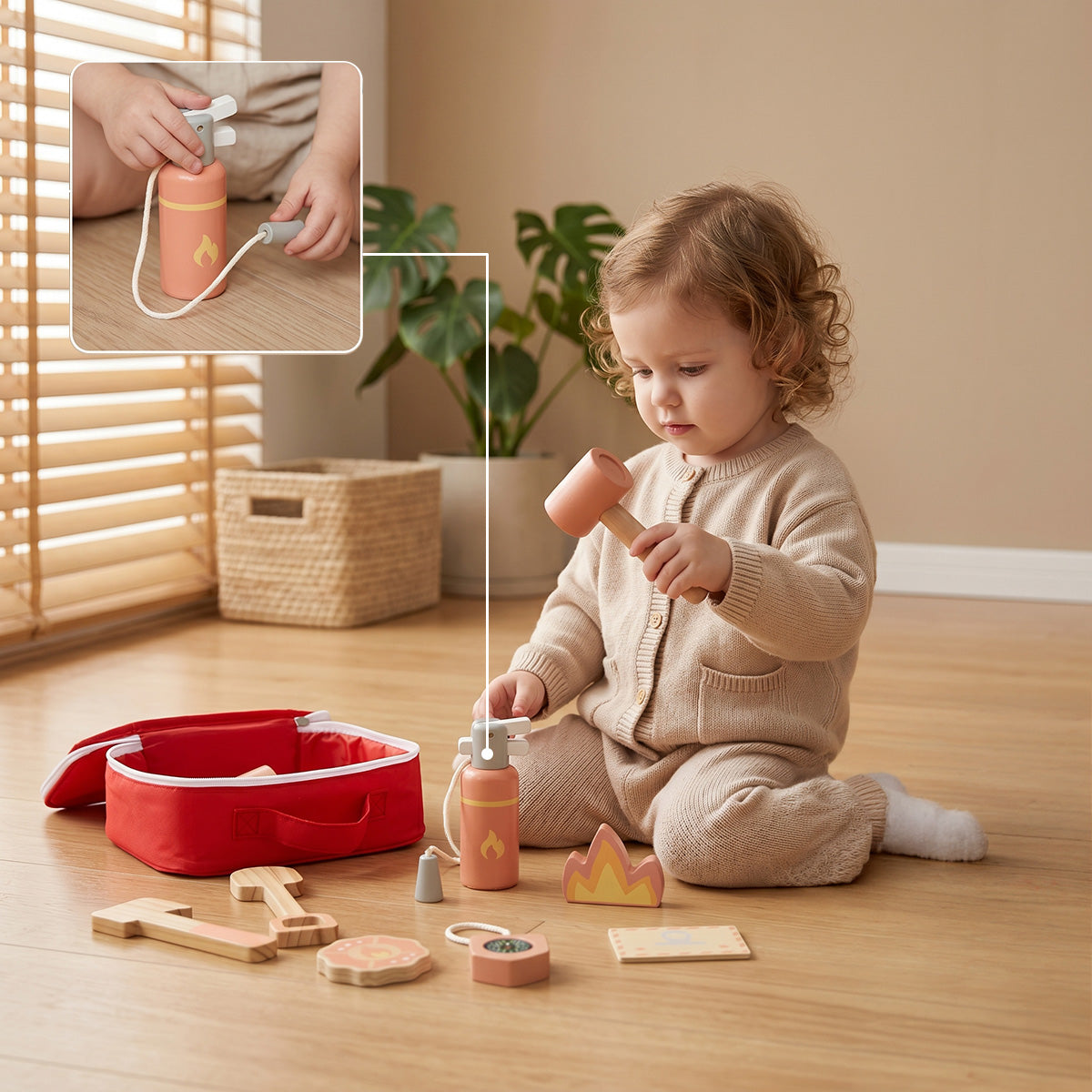 TOOKY TOY Little Firefighter Play Set---TK317N
