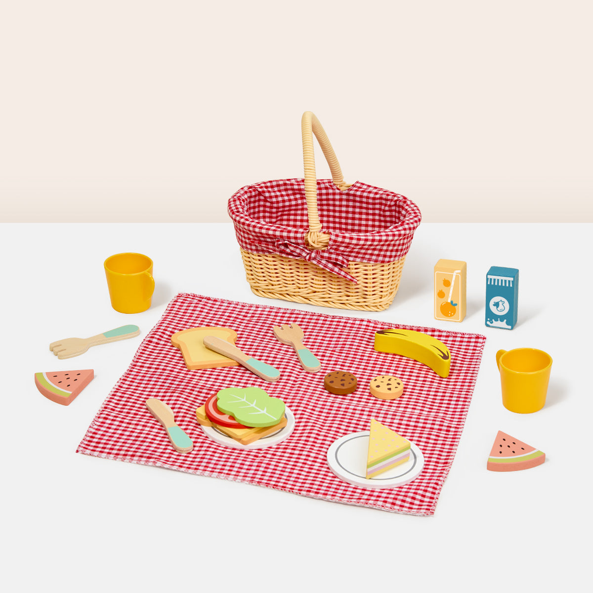 TOOKY TOY Picnic Basket---TK454