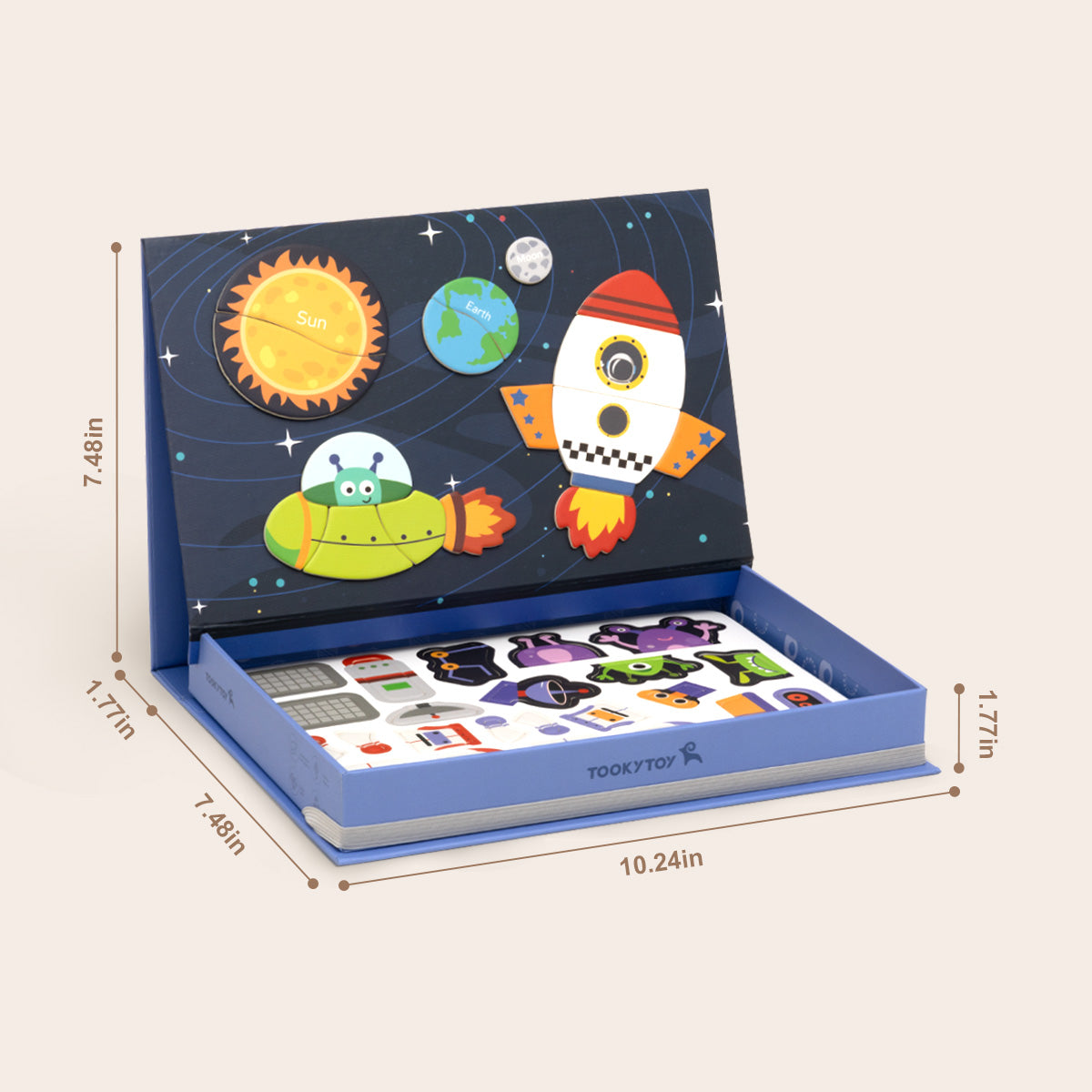 TOOKY TOY Magnetic Box - Space---TK674