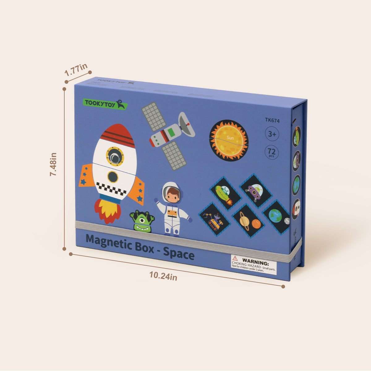 TOOKY TOY Magnetic Box - Space---TK674