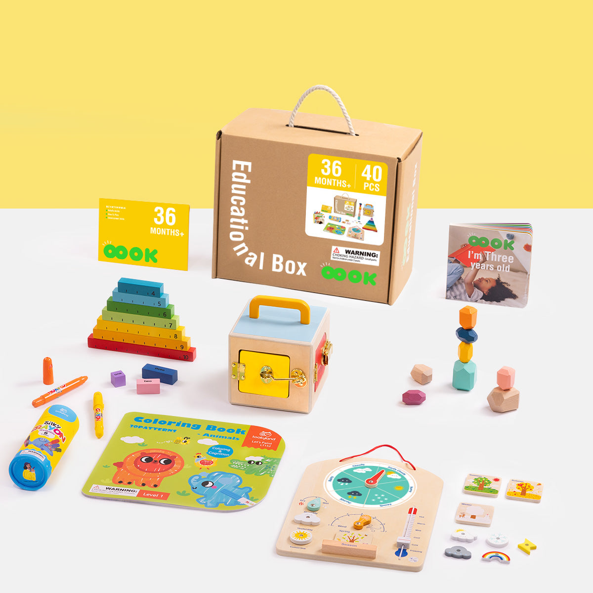 TOOKY TOY 36m+ Educational Box---TK755