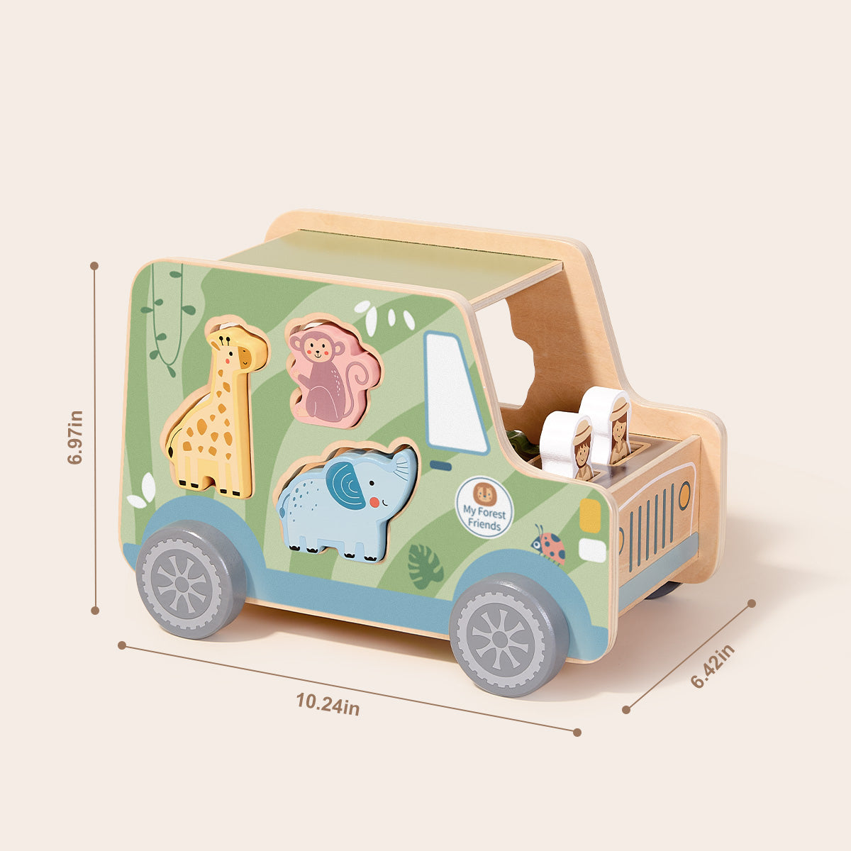 TOOKY TOY Animal Jeep---TK960