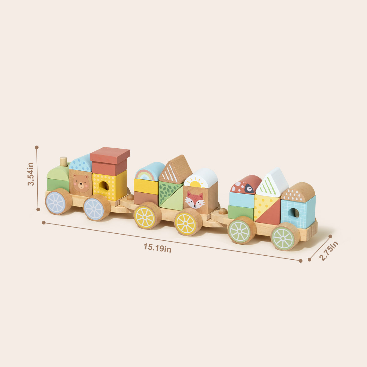 TOOKY TOY Stacking Train---TKB383N