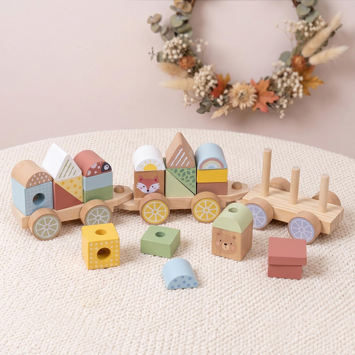 TOOKY TOY Stacking Train---TKB383N