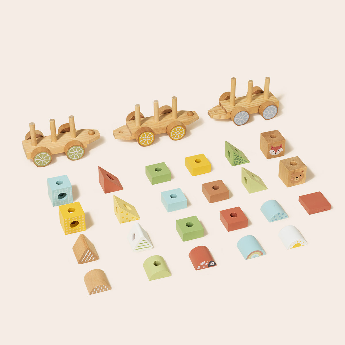 TOOKY TOY Stacking Train---TKB383N