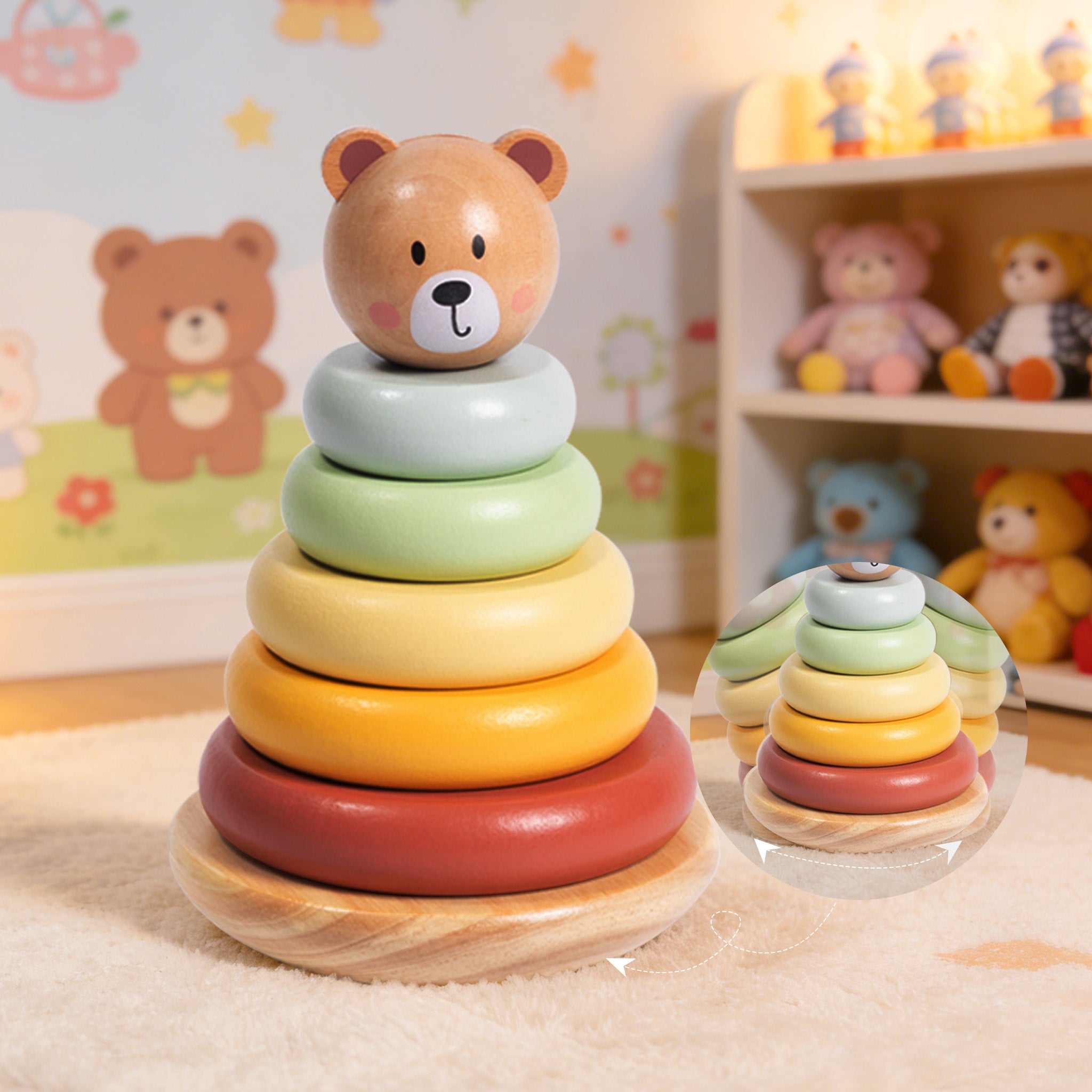 TOOKYTOY Bear Tower---TKF004N