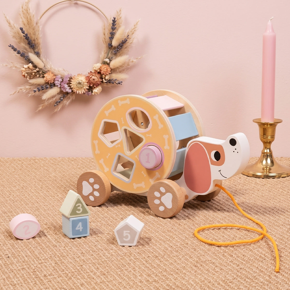 TOOKY TOY Pull Along - Hedgehog---TL033N