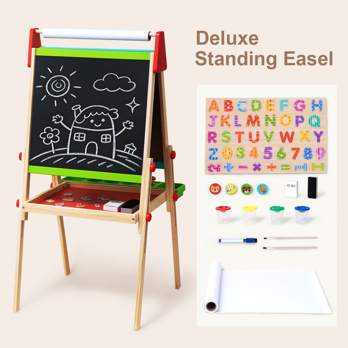 TOOKYTOY Deluxe Standing Art Easel---TL114