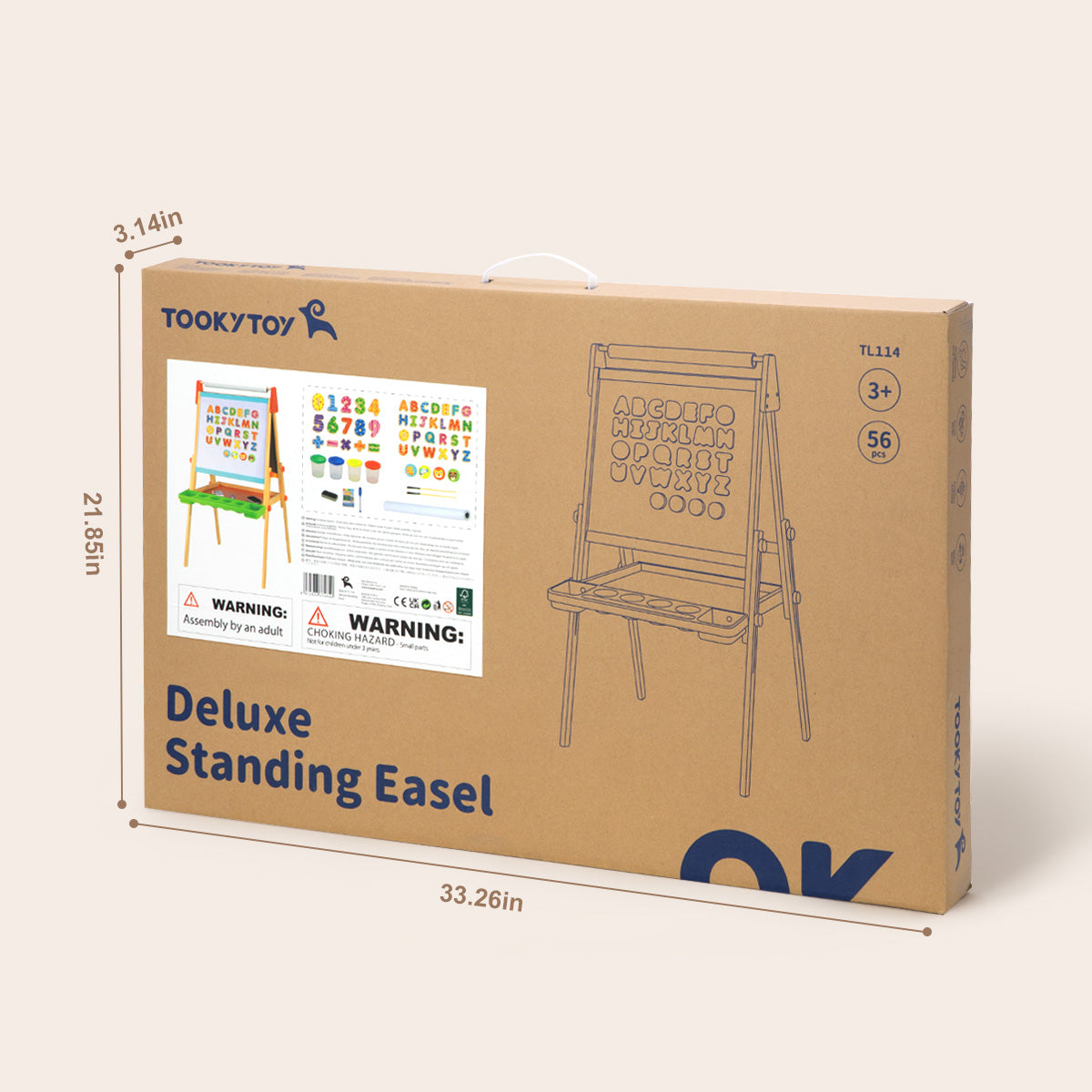 TOOKYTOY Deluxe Standing Art Easel---TL114