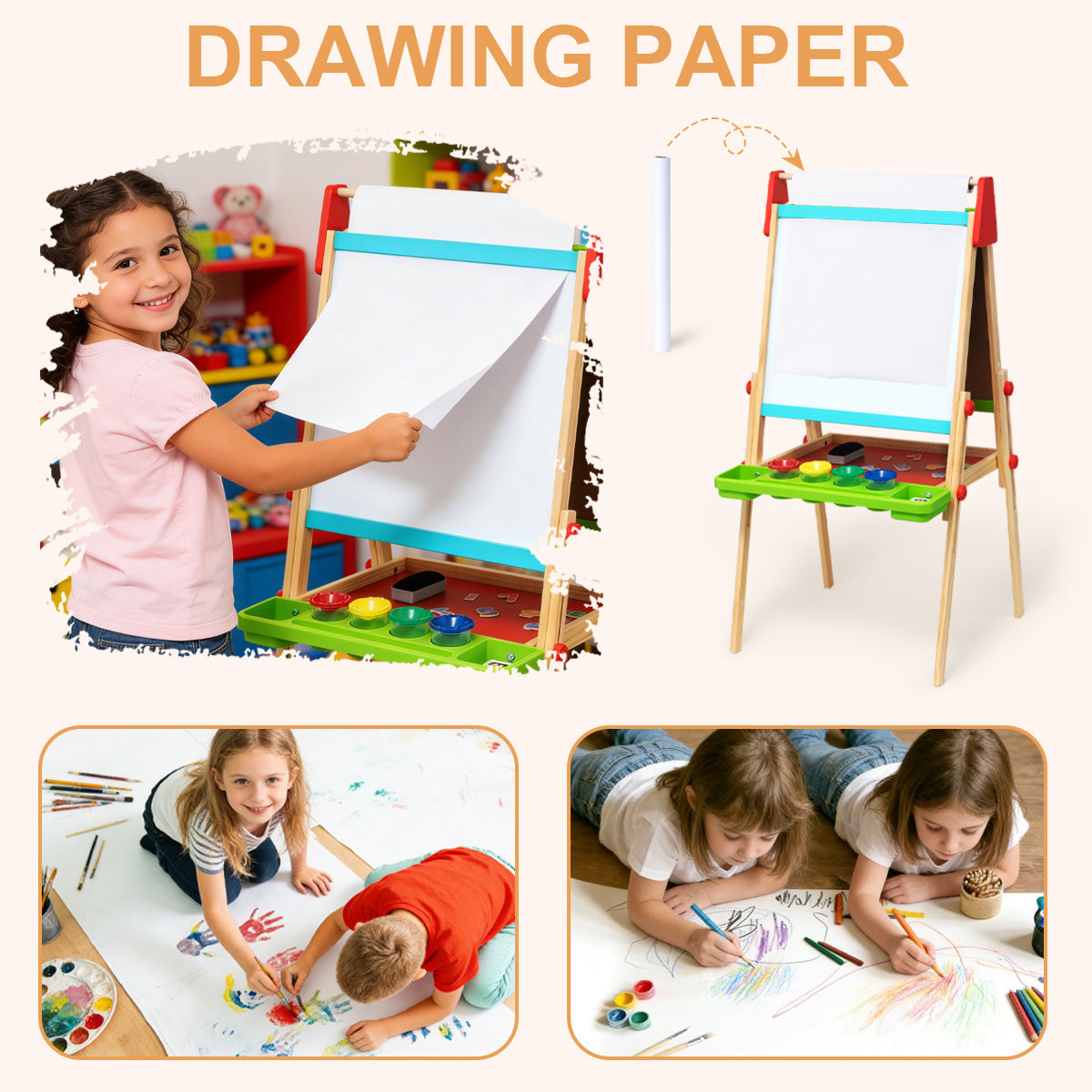 TOOKYTOY Deluxe Standing Art Easel---TL114