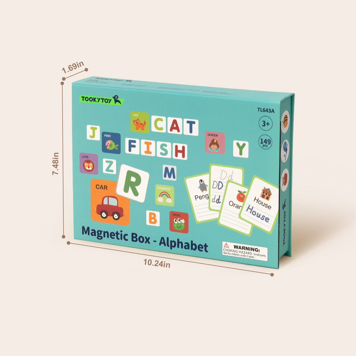 TOOKY TOY Magnetic Box-Alphabet---TL643A