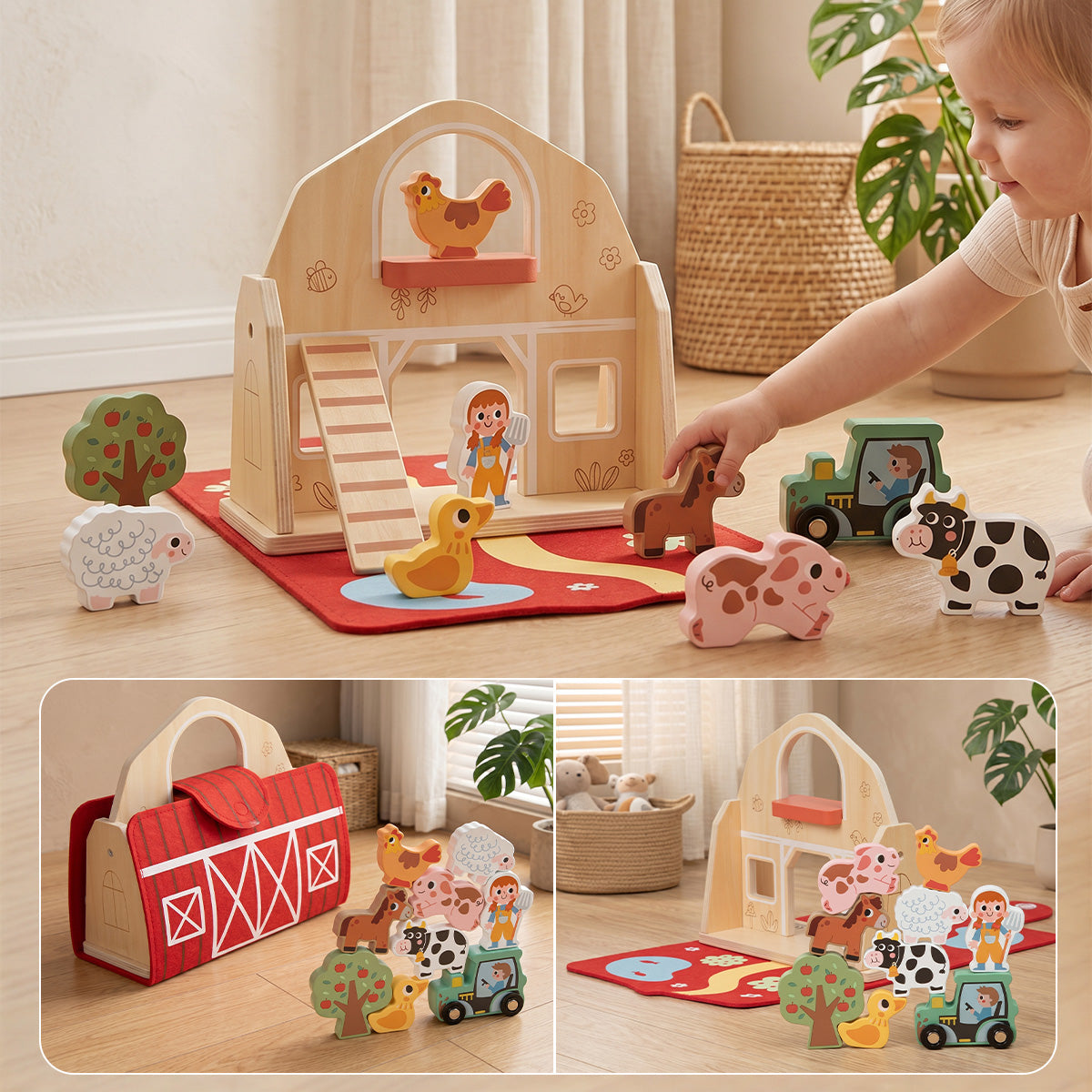 TOOKY TOY Farm Play Set---TP518