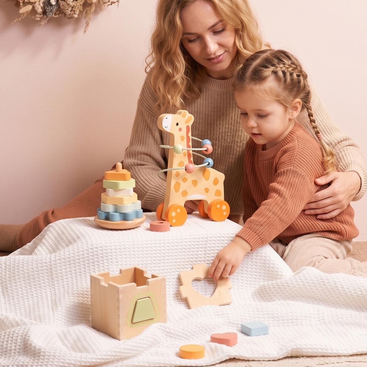 TOOKY TOY 3 In 1 Box - Giraffe---TP521